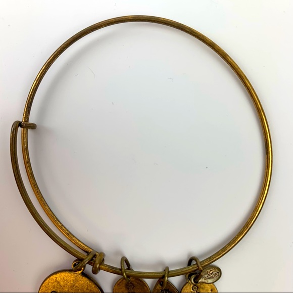 Alex and Ani Disney Minnie Mouse Bracelet Rafaelian Gold Bangle - Adjustable - Picture 8 of 13